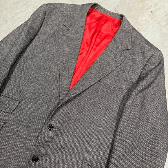 Bespoke Richard Anderson Savile Row Blazer Wool Cashmere Sport Coat Grey 42S - Picture 3 of 8